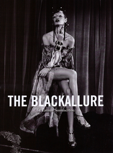 The Black Allure... reflecting on a Vogue Italia's photo feature