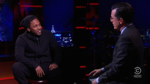 Soundcheck: Kendrick Lamar debuts new Untitled song on “The Colbert Report”